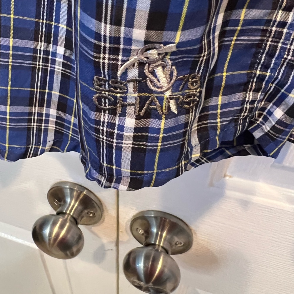 Chaps long Sleeve Button-up Menās Shirt Large - Picture 3 of 5